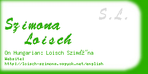 szimona loisch business card